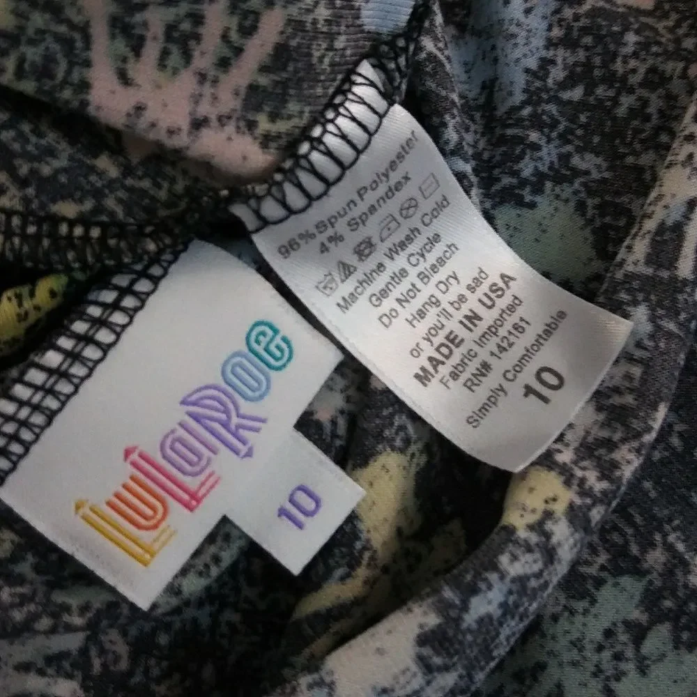 KIDS Size 10 Lularoe Azure Fit Flare Skirt